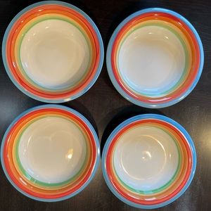 Four Gibson USA Handpainted Bowls